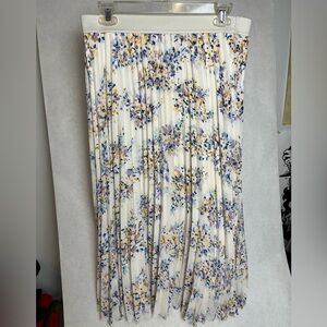 Vince Camuto Pleated Floral Skirt